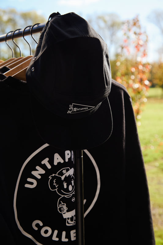 Untapped Flag 5-Panel Cap Black